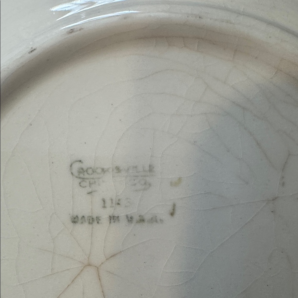 Vintage Crooksville China Plate - Picture 3 of 3